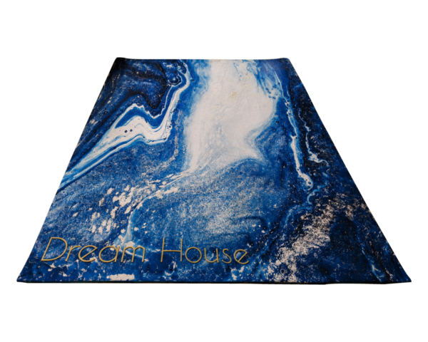 Tapis Dream House Bleu Marbré