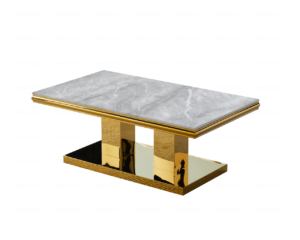 table-basse-2 Table Basse Plateau Marbre Gris Pieds Dorés