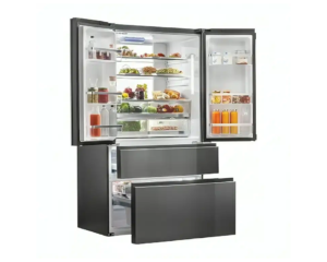 Réfrigérateur haier side by side 4 portes french door 100L noir HS26FSNAAA