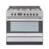22Plan de travail 1@4x CUISINIERE HAIER 5 feux avec chaleur tournante HOR90S9MSX1