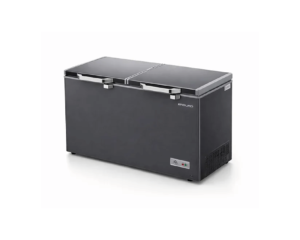 CONGELATEUR HORIZONTAL ENDURO 500 LITRES DOUBLE BATTANTS COULEUR GRIS FONCE