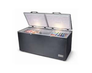 CONGELATEUR HORIZONTAL 700 LITRES DOUBLE BATTANTS COULEUR GRIS