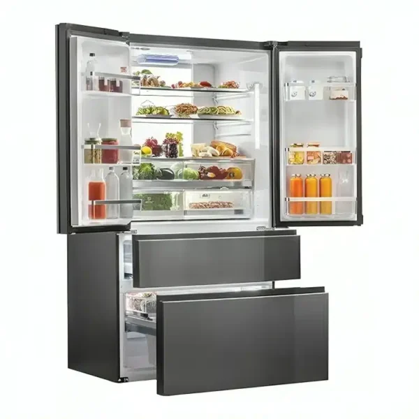 Refrigerateur-haier-side-by-side-4-portes-french-door-100L-noir-HS26FSNAAA-B Réfrigérateur haier side by side 4 portes french door 100L noir HS26FSNAAA