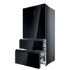 REFRIGERATEUR CONGELATEUR HAIER MULTIPORTES SERIE F90 HFR79F19DFGB(UK) VERRE INOX 703 LITRES