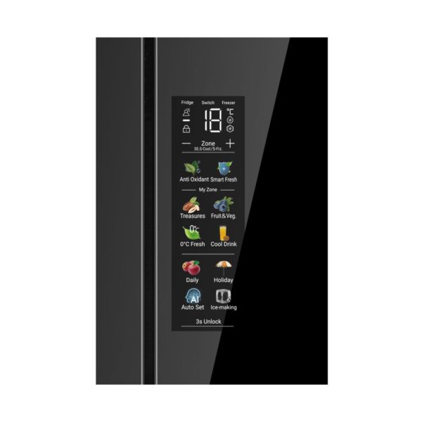 REFRIGERATEUR SIDE BY SIDE HAIER HRF 825 TDBG INVERTER NOIR
